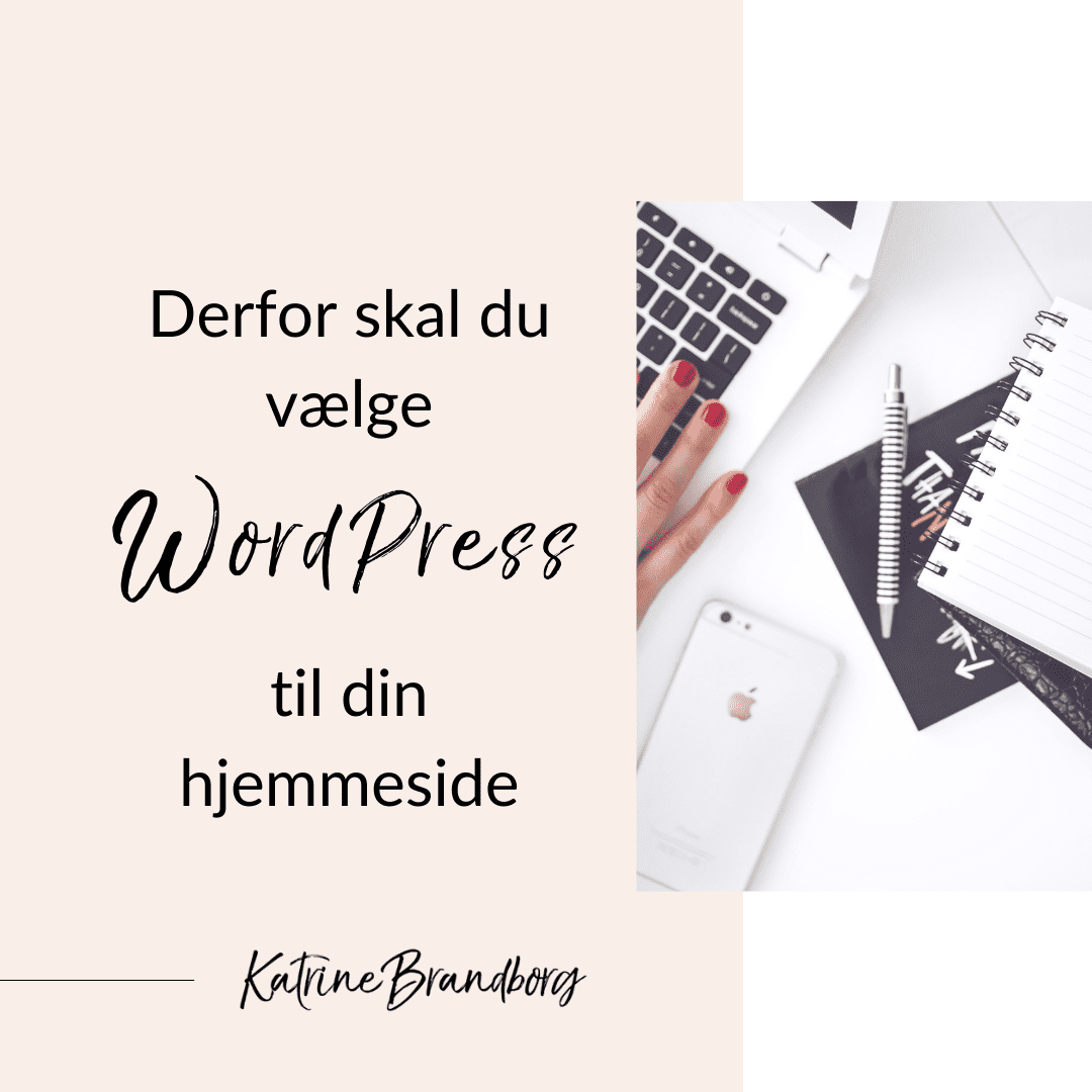 derfor skal du vælge WordPress til din hjemmeside, katrine brandborg, katrinebrandborg.dk