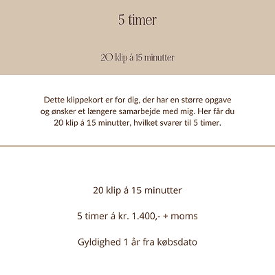 klippekort 5 timer, klippekort, 5 timer, Katrine Brandborg, WordPress, hjemmeside, webdesign, www.katrinebrandborg.dk
