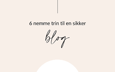 6 trin til en sikker hjemmeside