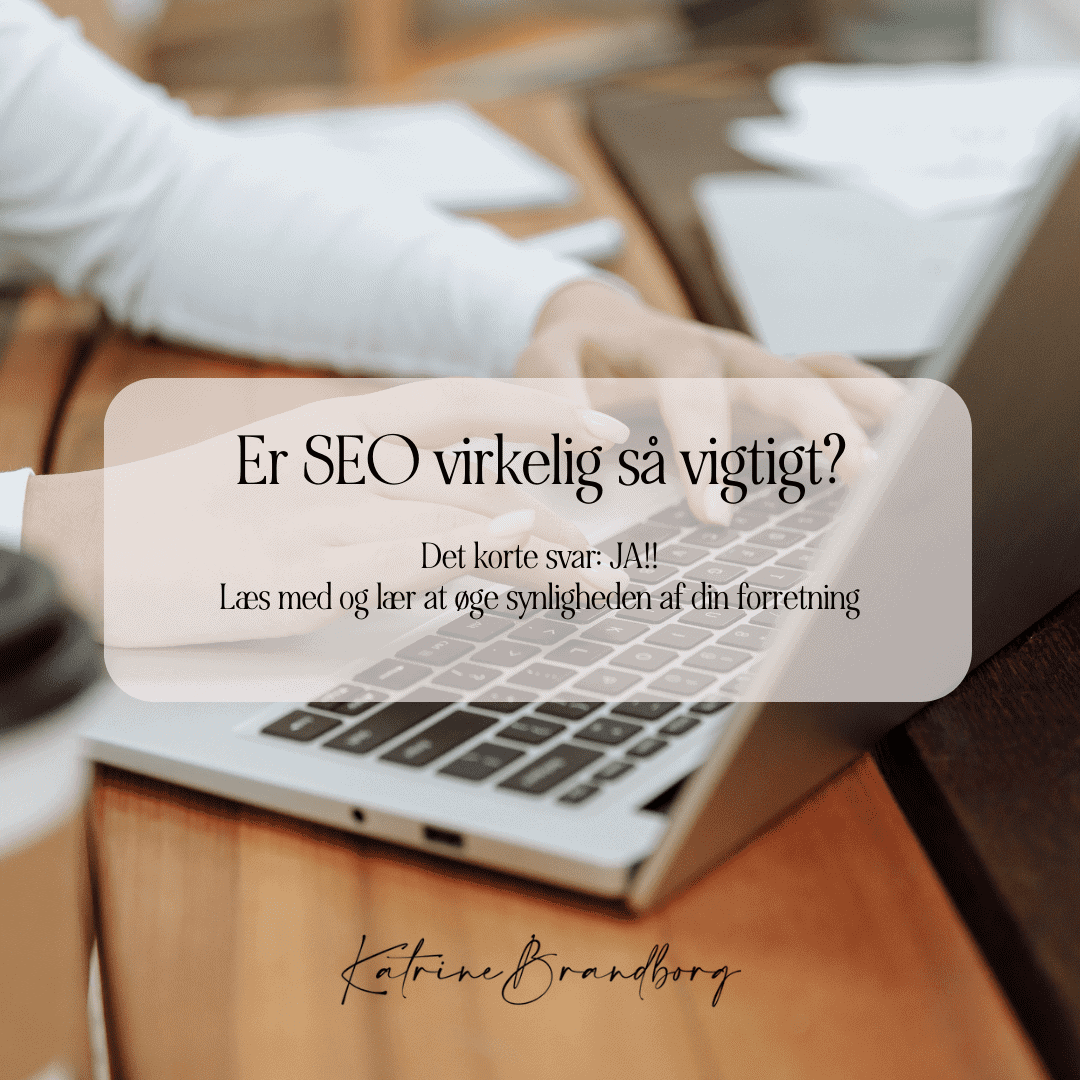Er SEO virkelig så vigtigt?, seooptimering, Katrine Brandborg, www.katrinebrandborg.dk