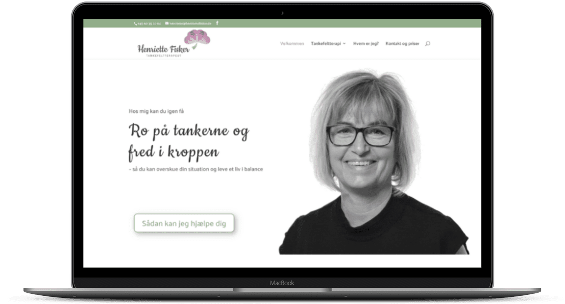 Hjemmesider jeg har bygget, portefølje, Henriette Fisker, WordPress, Katrine Brandborg