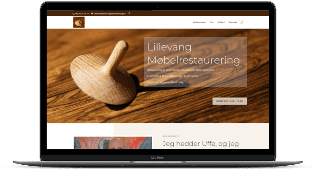 hjemmesider jeg har bygget, WordPress, portefølje,