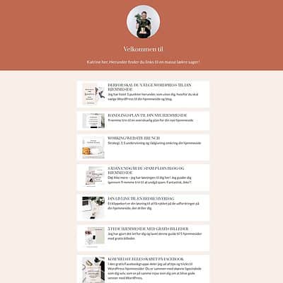 minikursus instagram linkside, minikursus: instagram linkside, www.katrinebrandborg.dk, Katrine Brandborg, Sådan kan du samle de vigtigste links, Instagram link, minikursus,