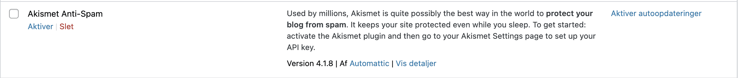 akismet, antispam, spam, plugin,