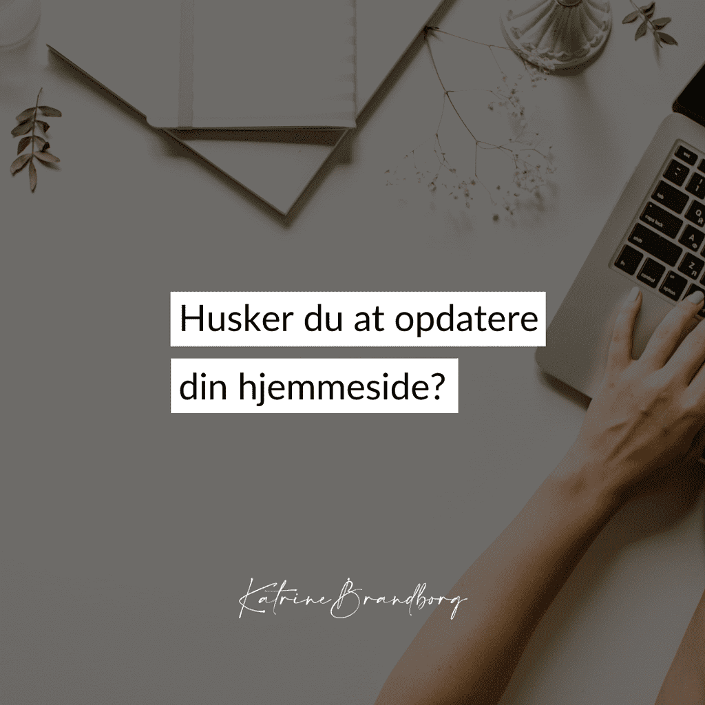 husker du at opdatere din hjemmeside, Hvorfor skal jeg opdatere min WP-hjemmeside, Katrine Brandborg, www.katrinebrandborg.dk